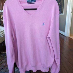 Polo Ralph Lauren Men's Cotton V-Neck Sweater in XL
